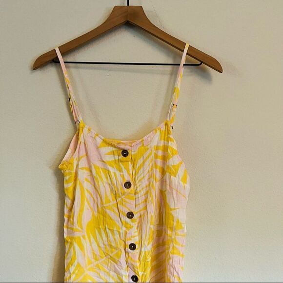 Billabong women's Yellow/White Morning Light Halter Top Size Large NWT - Picture 4 of 9